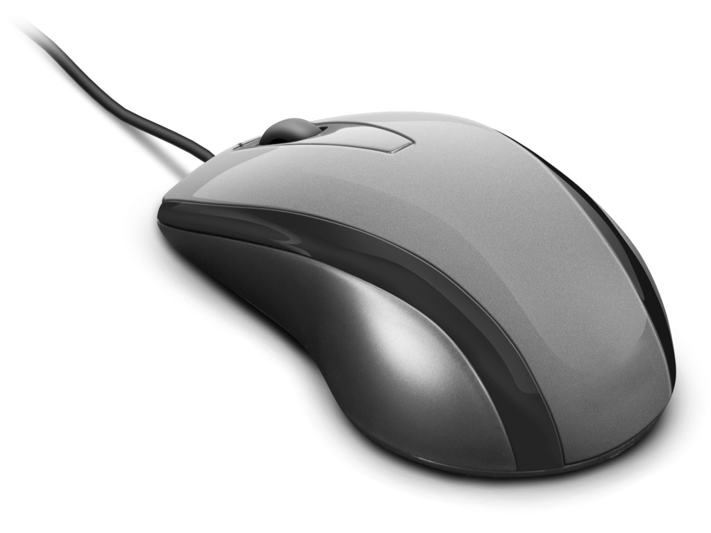 Фото компьютерной мышки на белом фоне