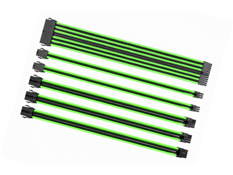 

Аксессуар Набор кабелей Thermaltake Tt Mod Black-Green AC-034-CN1NAN-A, Tt Mod