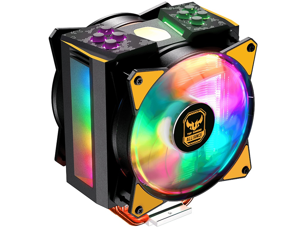 

Кулер Cooler Master MasterAir MA410M TUF Gaming Edition MAM-T4PN-AFNPC-R1 (LGA2066, LGA2011-v3, LGA2011, LGA1366, LGA1156, LGA1155, LGA1151, LGA1150, AM4, AM3+, AM3, AM2+, AM2, FM2+, FM2, FM1), MAM-T4PN-AFNPC-R1