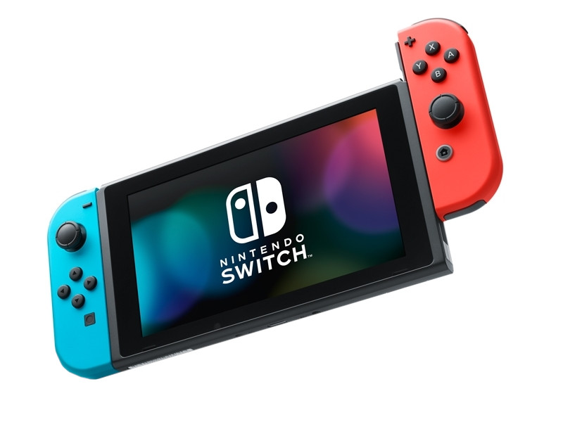 Игровая приставка Nintendo 32 ГБ, неоновый синий неоновый красный Switch