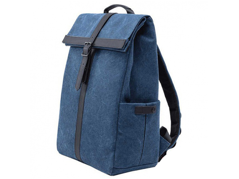 рюкзак xiaomi 90 points grinder oxford casual backpack синий Рюкзак Xiaomi 90 Points Grinder Oxford Casual Backpack Blue