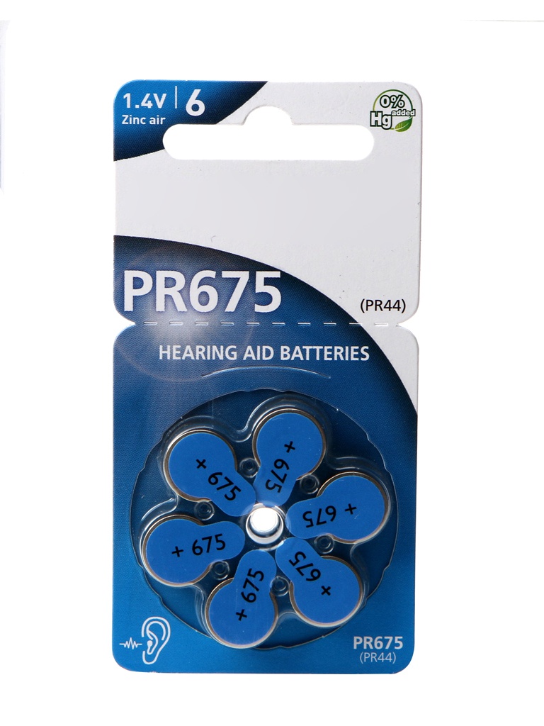 

Батарейки Panasonic PR-675H/6LB Red Zink (6 штук) 96669, PR-675H/6LB