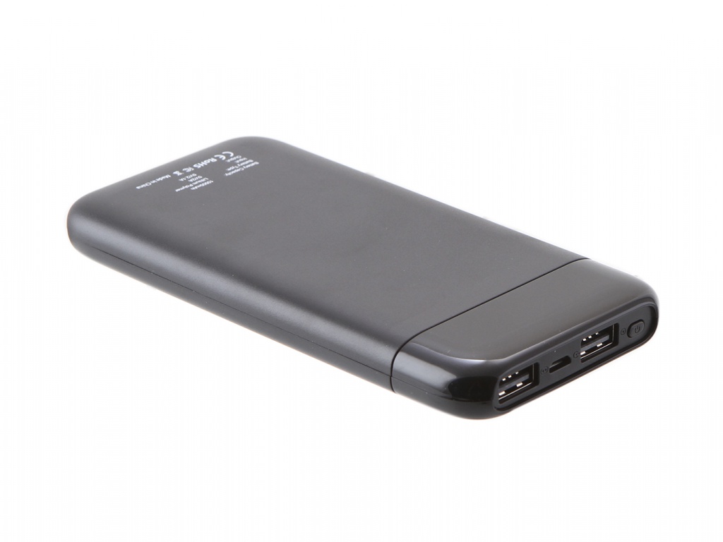 

Аккумулятор Cactus CS-PBFSST-10000 10000mAh 2xUSB Black, CS-PBFSST-10000