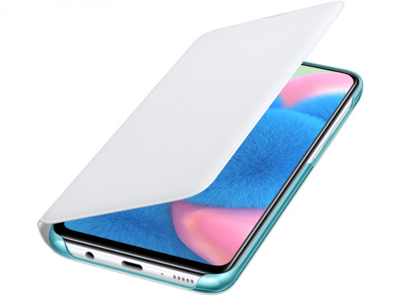 фото Чехол для samsung galaxy a30s wallet cover white ef-wa307pwegru