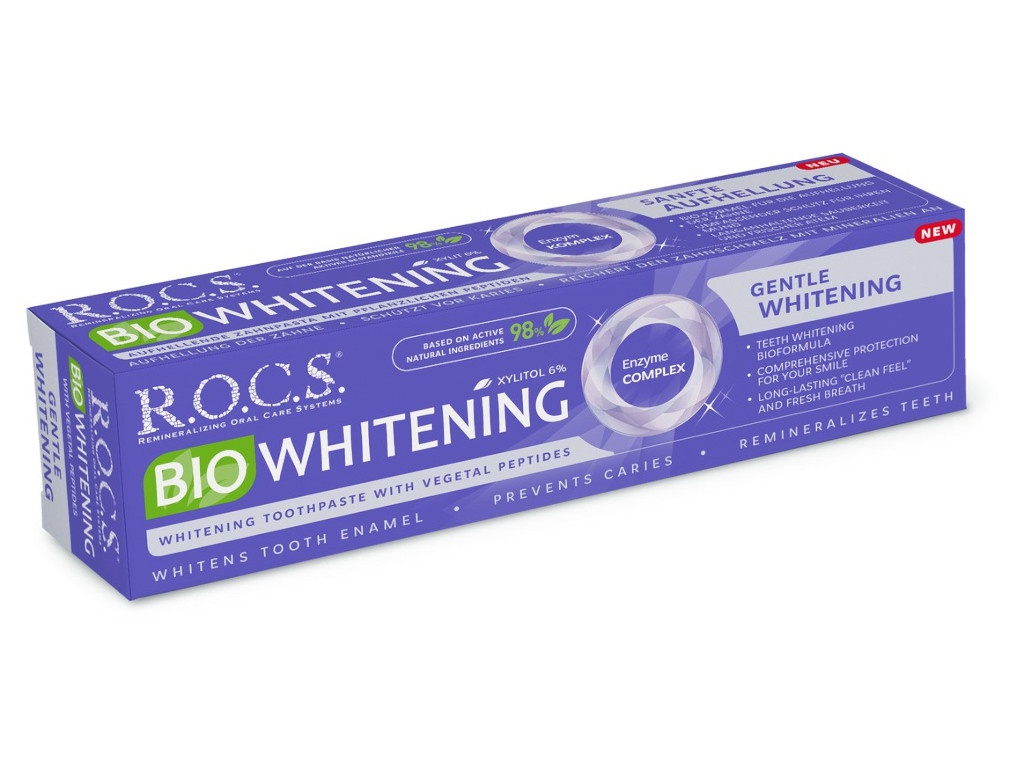 фото Зубная паста R.O.C.S. BIOWHITENING Безопасное отбеливание 94g 03-01-055