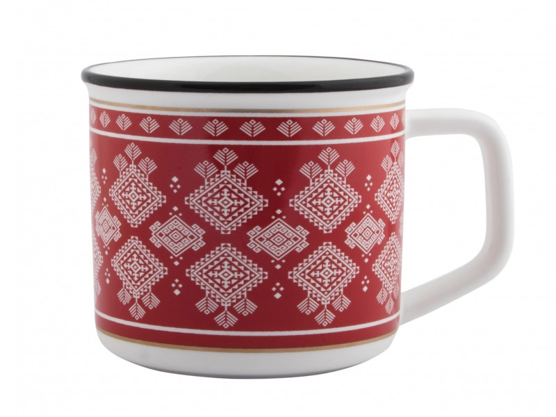

Кружка Эврика Зимние узоры 250ml Red 99392, 99392