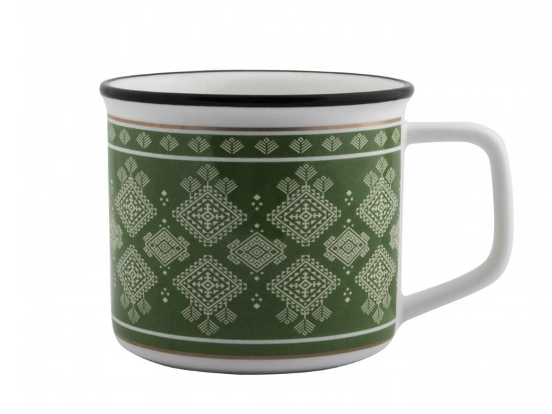 

Кружка Эврика Зимние узоры 250ml Green 99390, 99390