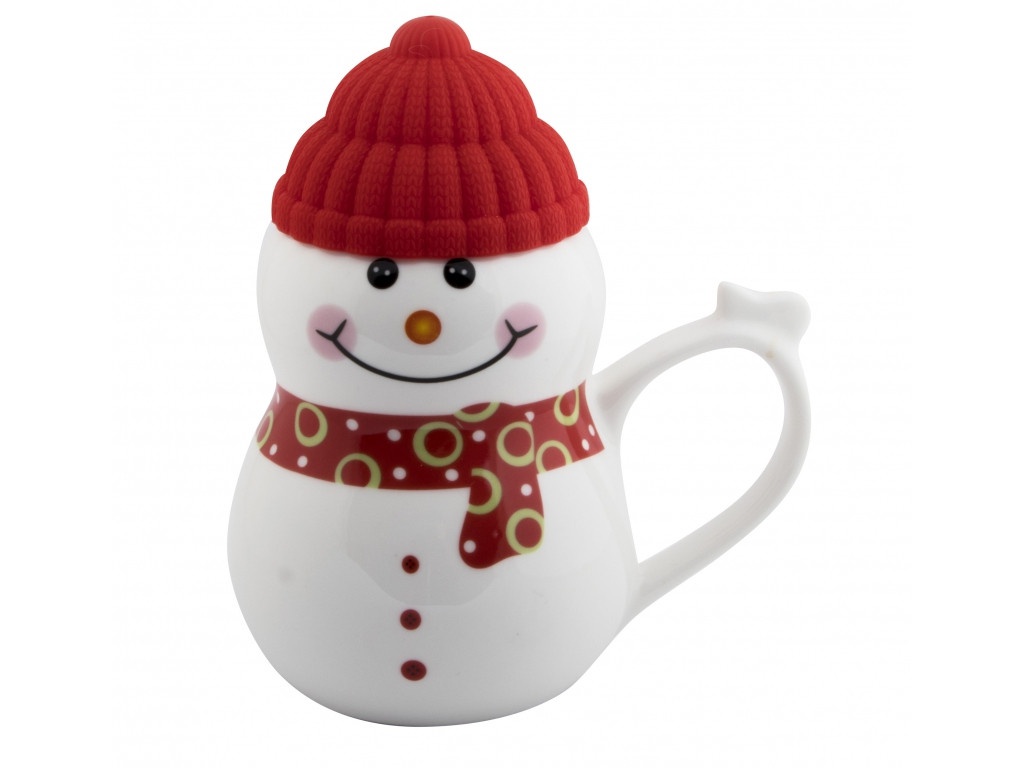 

Кружка Эврика Снеговик растопи лёд 500ml Red 99405, 99405