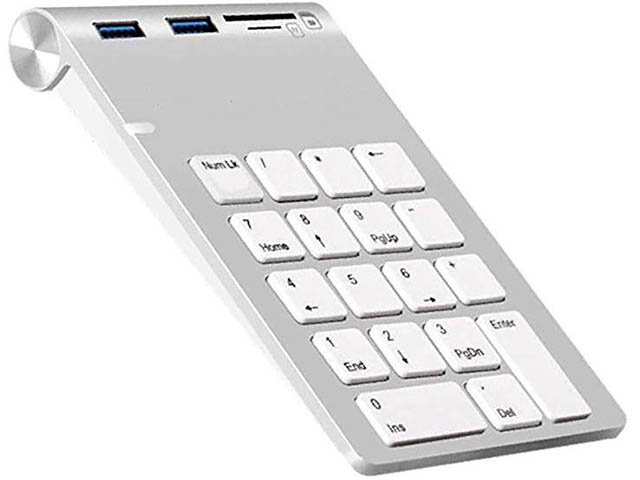 фото Клавиатура XtremeMac Mechanical Numpad 2xUSB-A Ports Silver XM-NPHUB32-CR-SLV