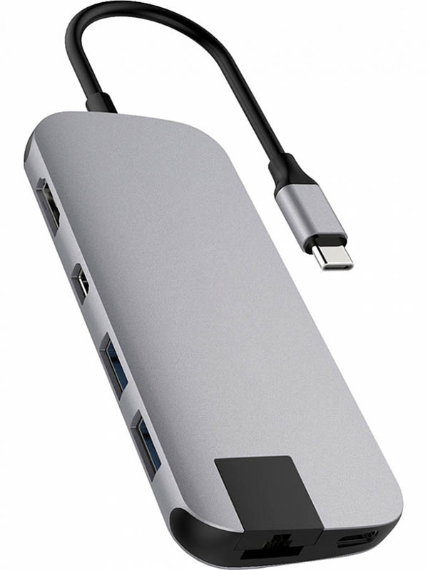 фото Хаб USB HyperDrive Hyper Slim 8-in-1 Hub Space Grey HD247B-GRAY