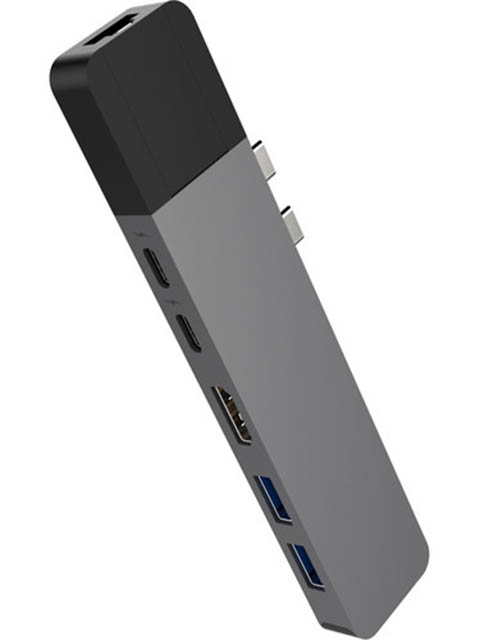 фото Хаб USB HyperDrive Hyper Net 6-in-2 Hub Space Grey GN28N-GRAY