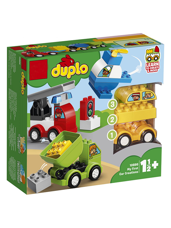 

Конструктор Lego Duplo Мои первые машинки 34 дет. 10886, Мои первые машинки