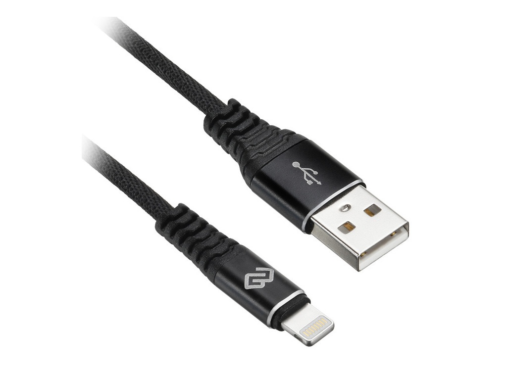 фото Аксессуар digma usb-a - lightning 3m black 1080255