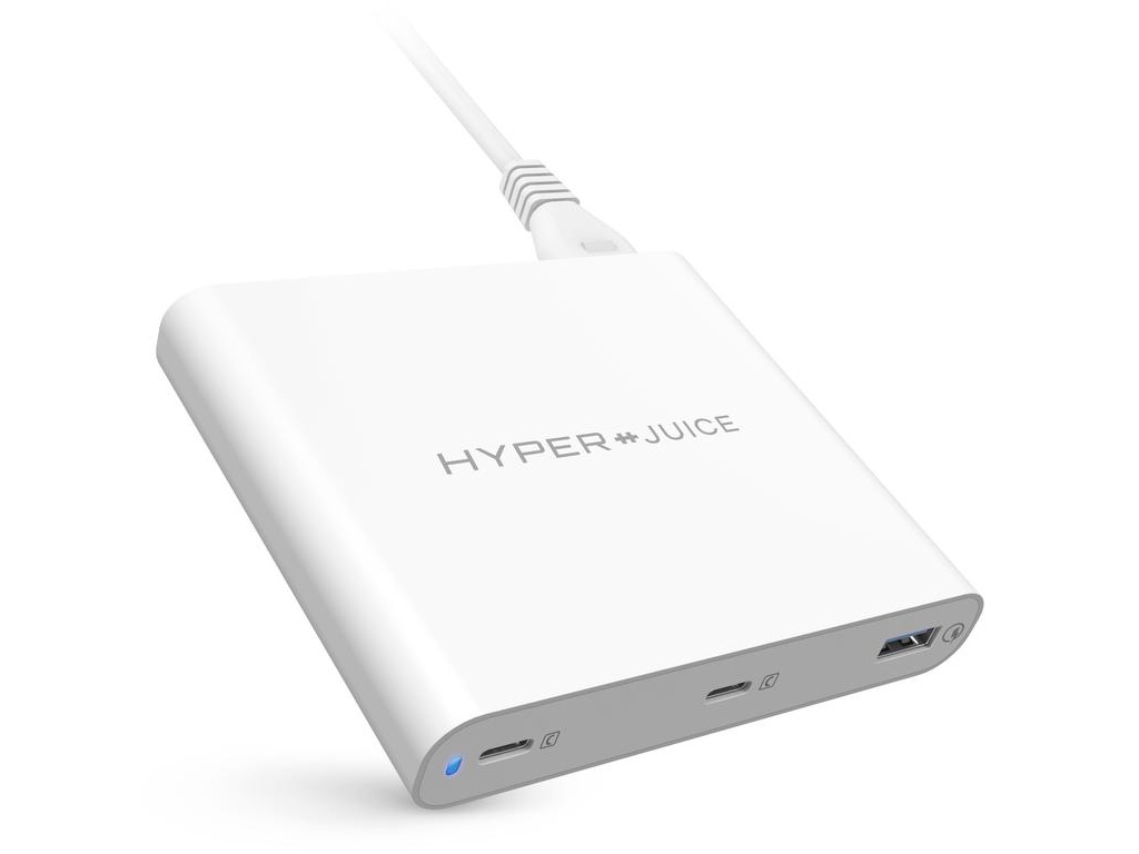 фото Зарядное устройство HyperDrive HyperJuice 87W 2xUSB-C Charger with QC 3.0 USB-A HJ-PD87