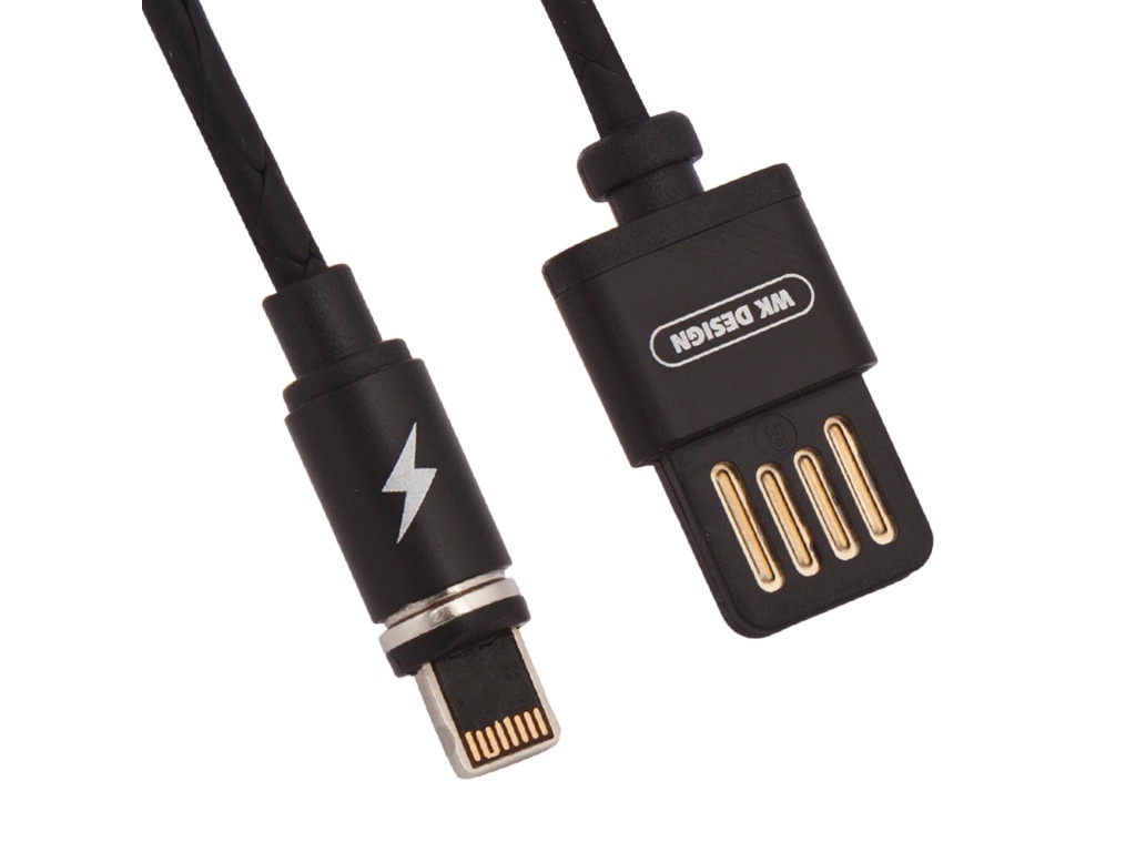 фото Аксессуар WK Attraction WDC-046 USB - Lightning 1.0m Black 0L-00036408