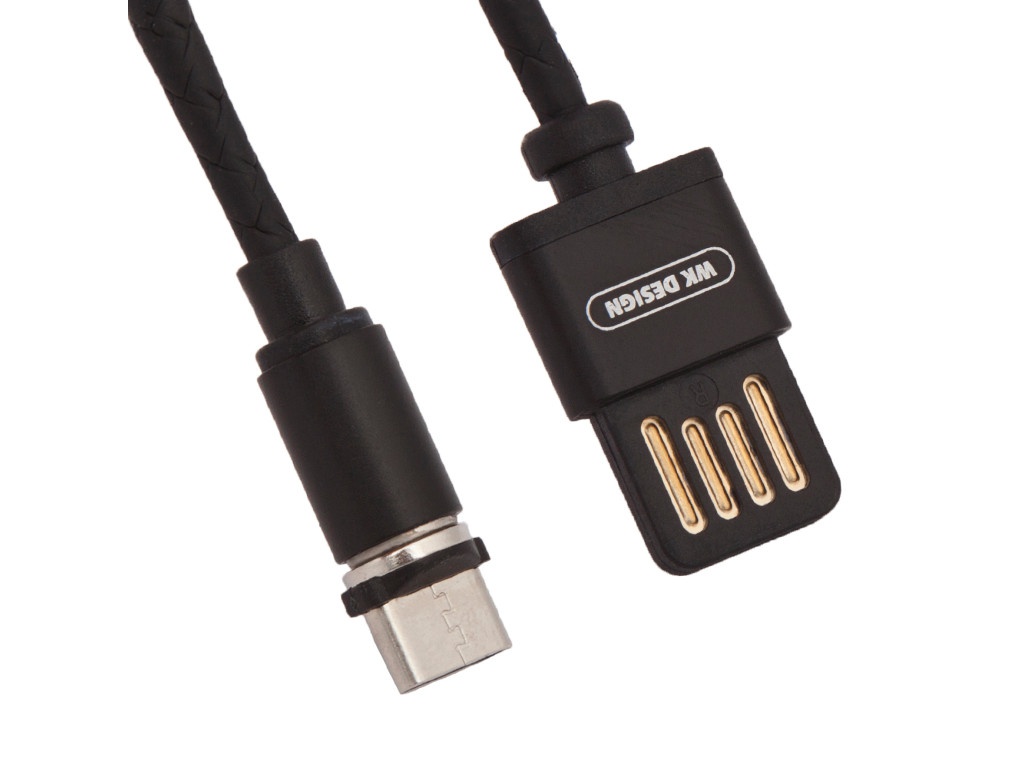 фото Аксессуар WK Attraction WDC-046 USB - MicroUSB 1.0m Black 0L-00036409