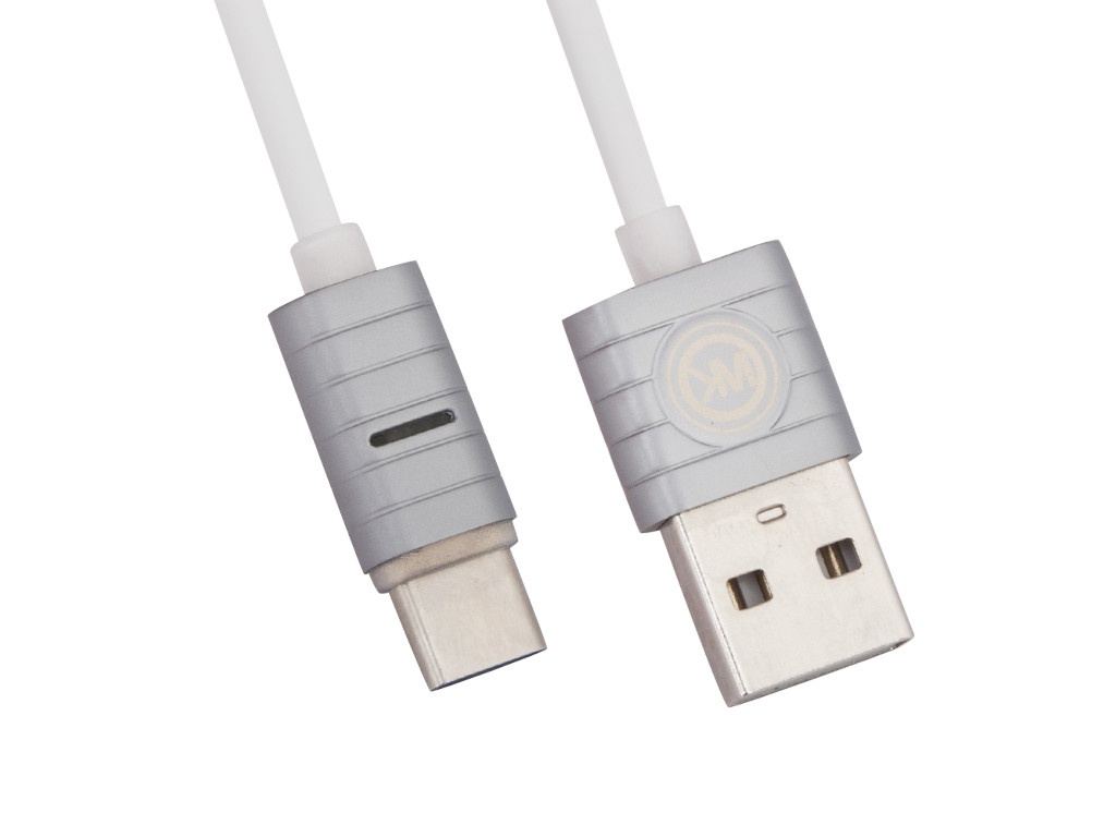 фото Аксессуар WK Breathing WDC-045 USB - USB Type-C 1.0m Silver 0L-00036800