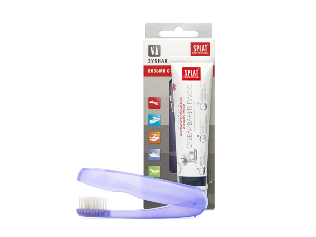 фото Зубная паста splat professional отбеливание плюс 40ml + зубная щетка до-404