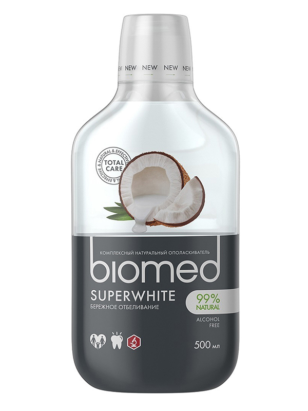 

Ополаскиватель для полости рта Biomed Superwhite 500ml 109.03018.0101, 109.03018.0101
