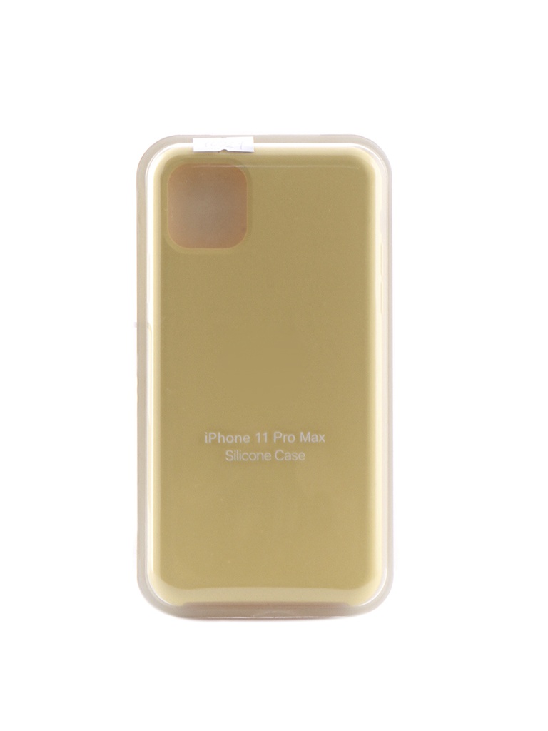 фото Чехол krutoff для apple iphone 11 pro max silicone case yellow 10921