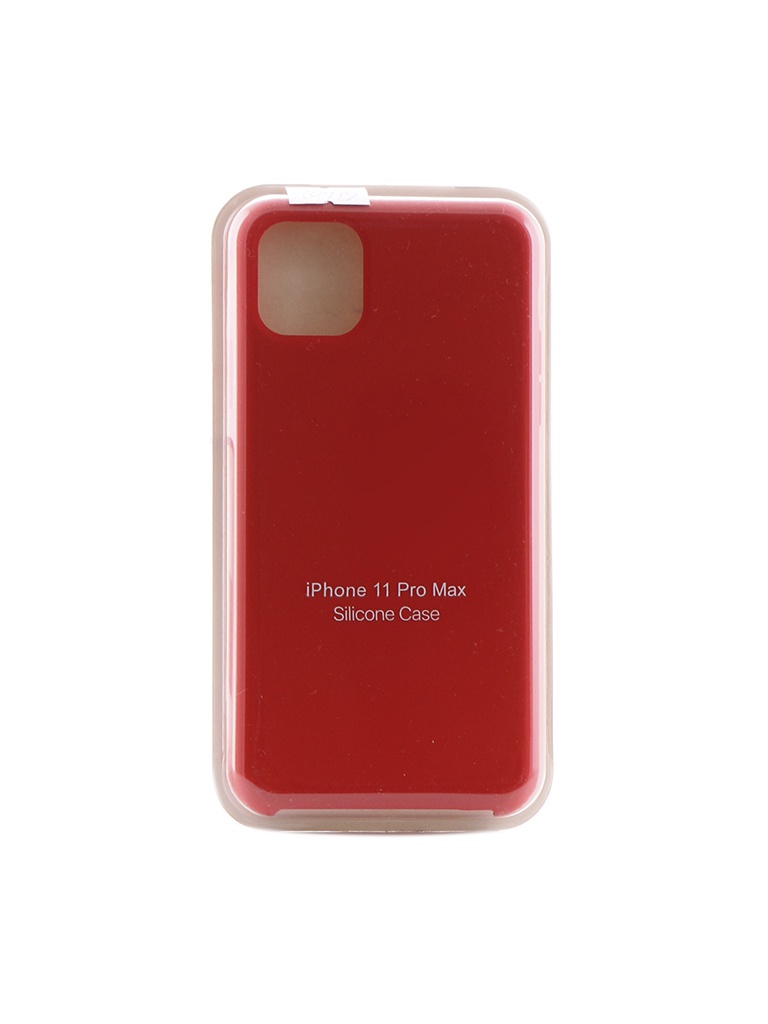 фото Чехол krutoff для apple iphone 11 pro max silicone case red 10919