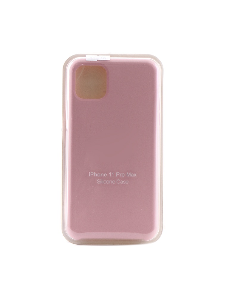 фото Чехол krutoff для apple iphone 11 pro max silicone case pink 10918