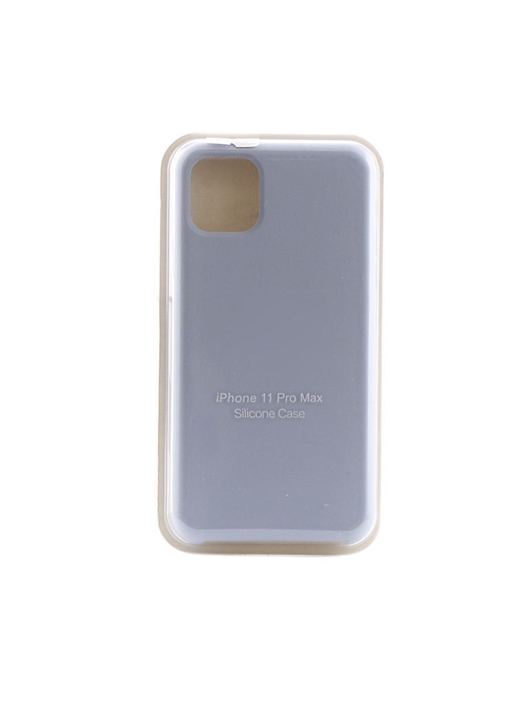 фото Чехол krutoff для apple iphone 11 pro max silicone case light blue 10915