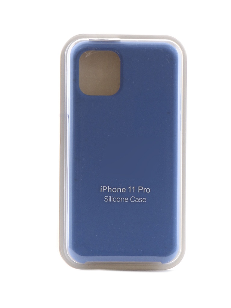 фото Чехол krutoff для apple iphone 11 pro silicone case royal blue 10911