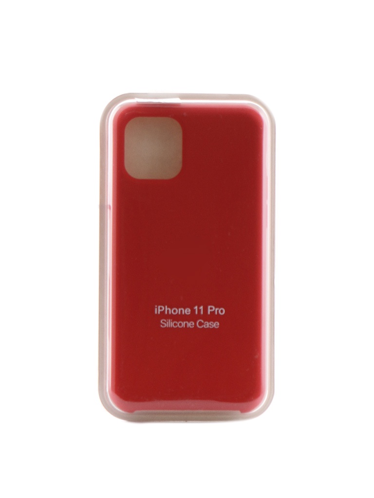 фото Чехол krutoff для apple iphone 11 pro silicone case red 10910