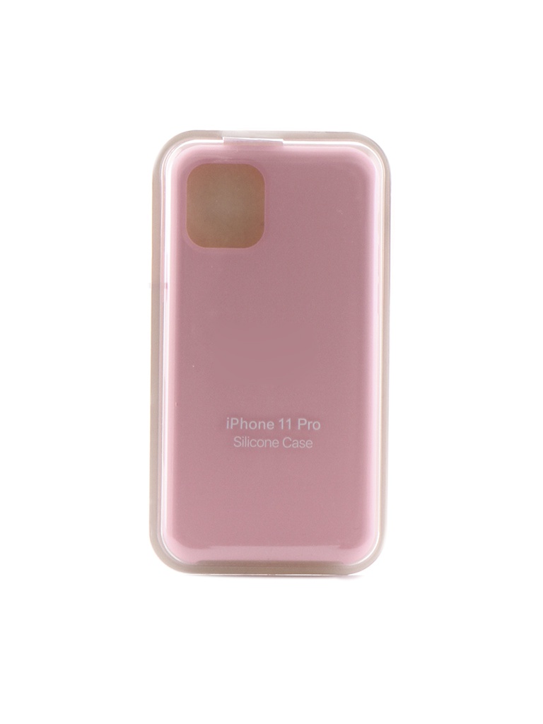 фото Чехол krutoff для apple iphone 11 pro silicone case pink 10909
