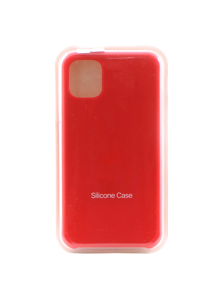 фото Чехол krutoff для apple iphone 11 silicone case red 10901