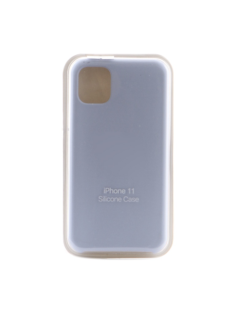 фото Чехол krutoff для apple iphone 11 silicone case light blue 10897