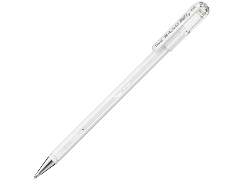 

Ручка гелевая Pentel Hybrid Milky стержень Pastel White K108-PW, K108-PW