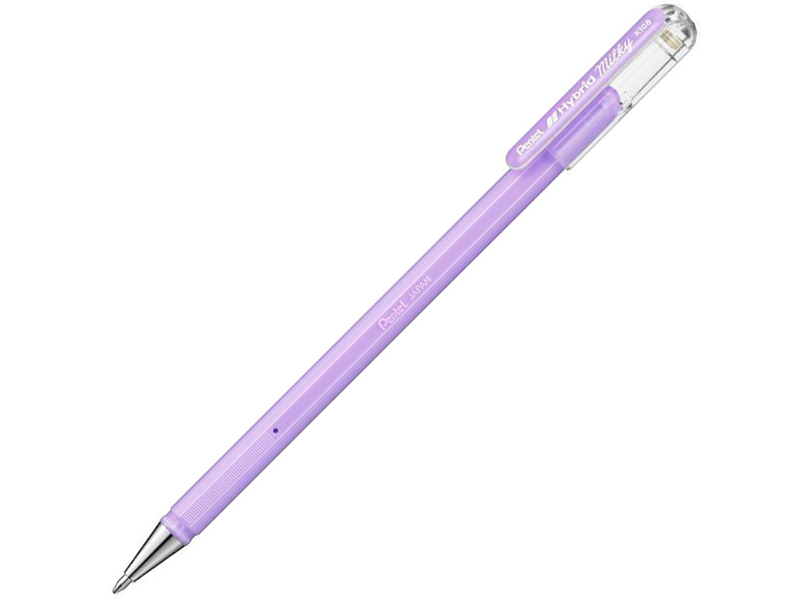 

Ручка гелевая Pentel Hybrid Milky стержень Pastel Purple K108-PV, K108-PV