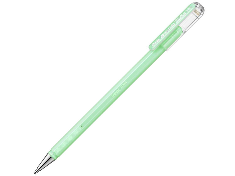 

Ручка гелевая Pentel Hybrid Milky стержень Pastel Light Green K108-PK, K108-PK