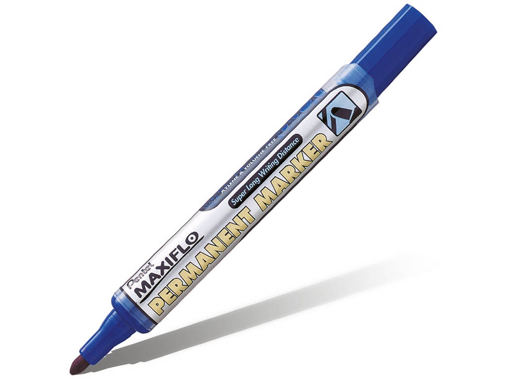 

Маркер Pentel перманентный с жидкими чернилами 4.5mm Blue NLF50-C, NLF50-C