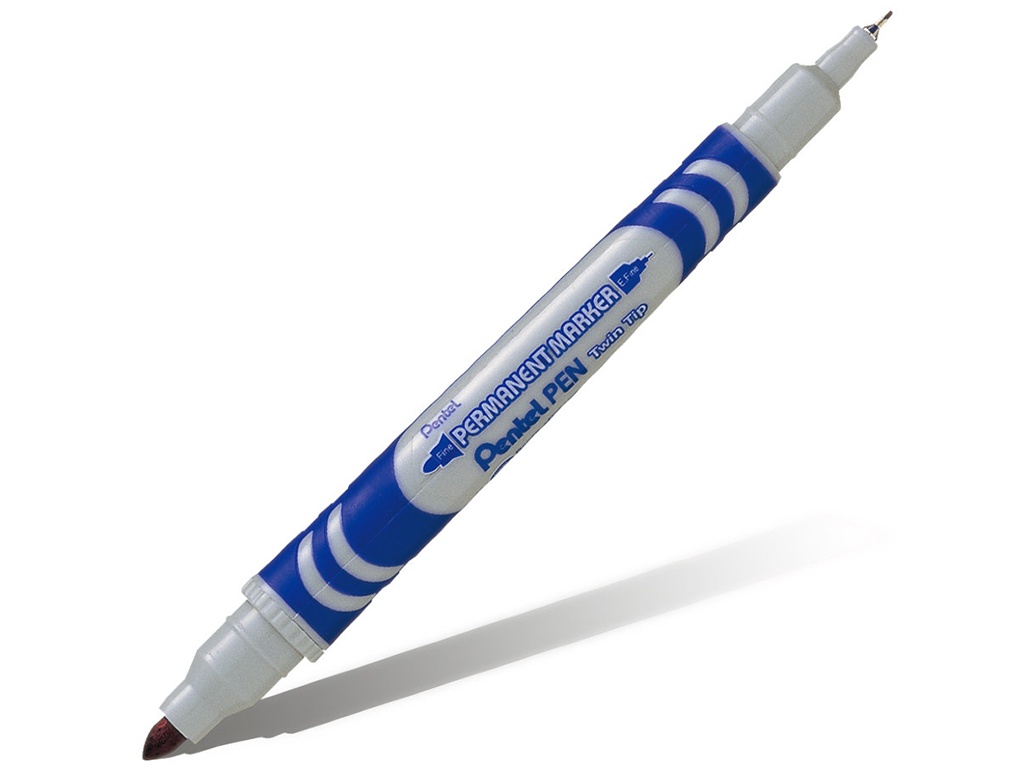 

Маркер Pentel перманентный 0.6/3.5mm Blue N65W-C, N65W-C