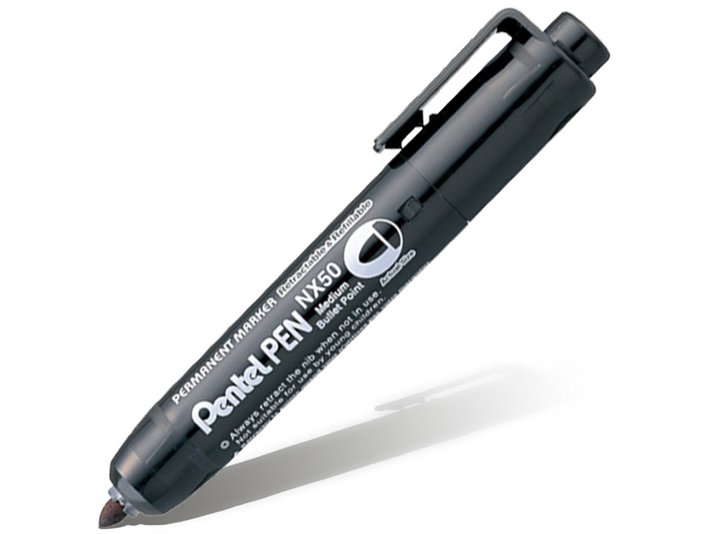 

Маркер Pentel перманентный 5.0mm Black NX50-A, NX50-A