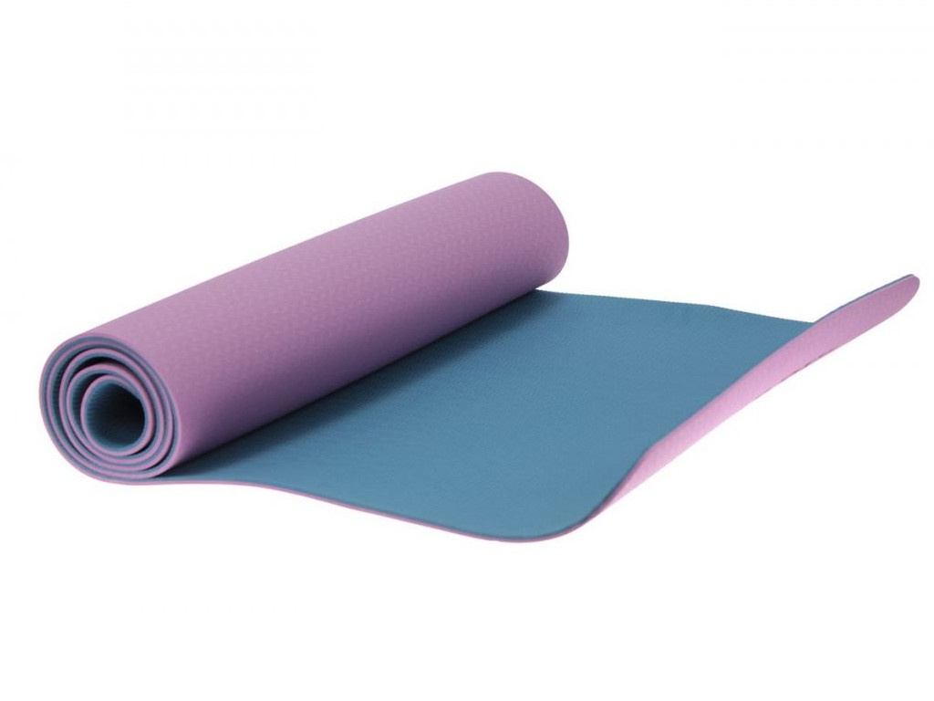 фото Коврик для йоги Bradex 183x61x0.6cm Purple-Light Blue SF 0402