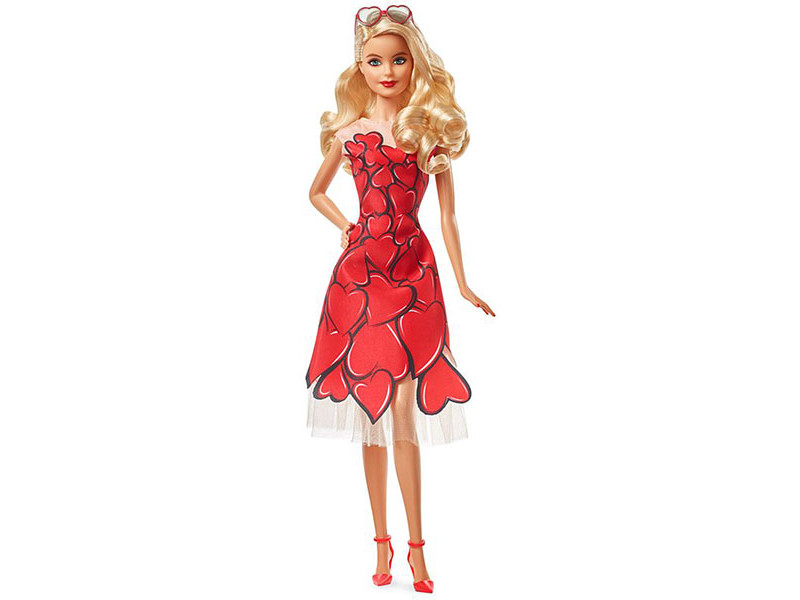 фото Кукла mattel barbie в красном платье fxc74