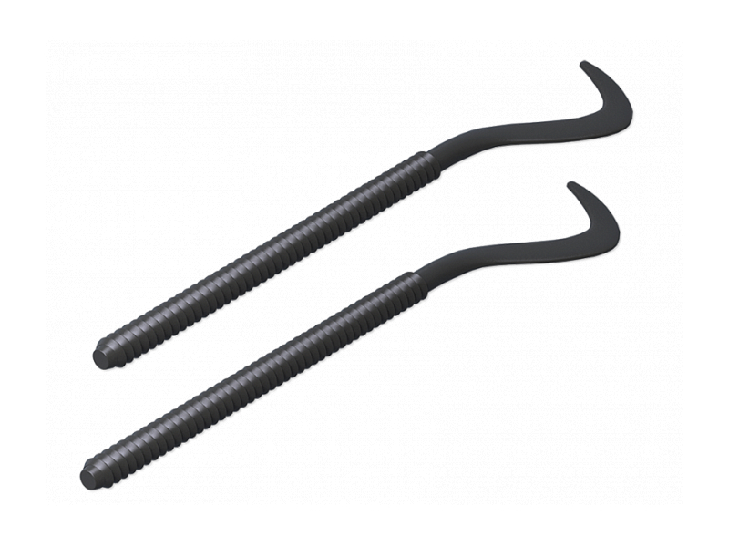 

Комплект плоских кронштейнов с дюбелями Royal Thermo 7.2x170mm Black НС-1066204, НС-1066204