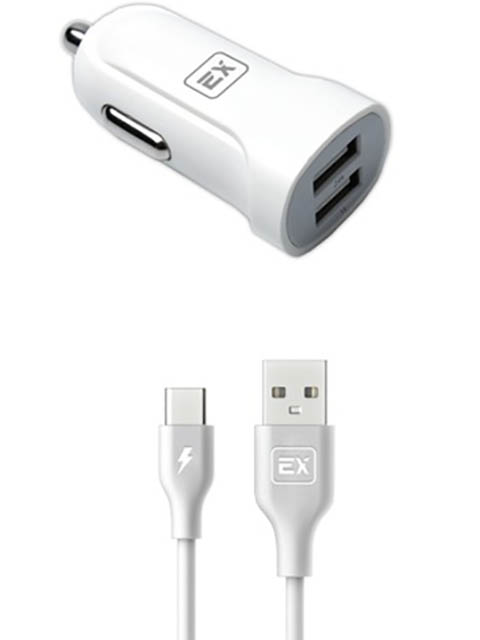 

Зарядное устройство Exployd Classic 3.4А 2хUSB - Type-C White EX-Z-587, EX-Z-587