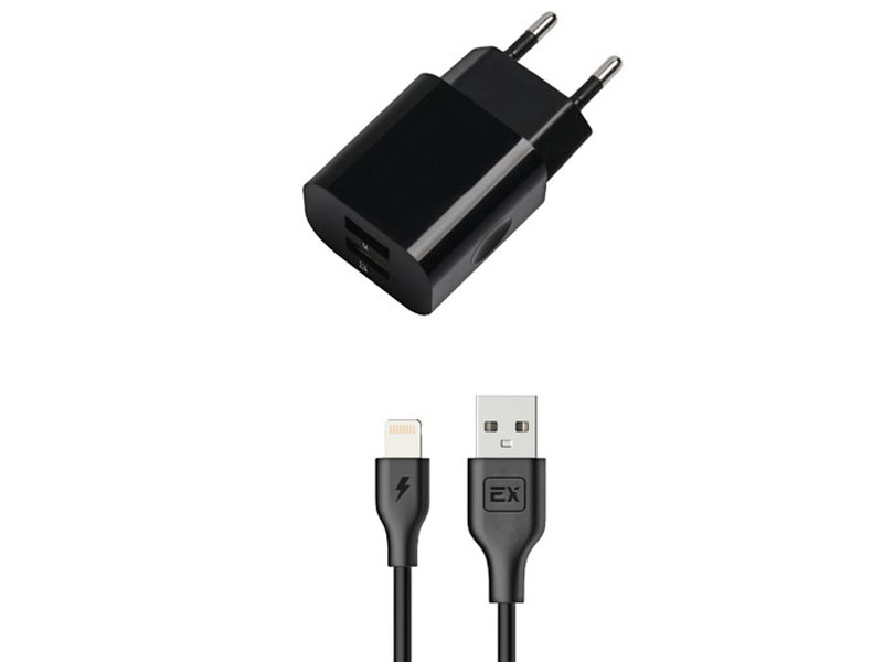 фото Зарядное устройство Exployd Classic 3.1A 2хUSB Black EX-Z-466