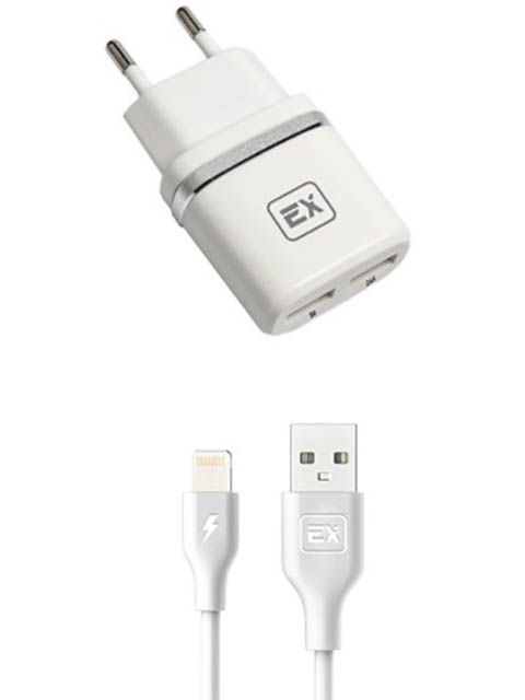 фото Зарядное устройство exployd classic 3.4a 2хusb white ex-z-605