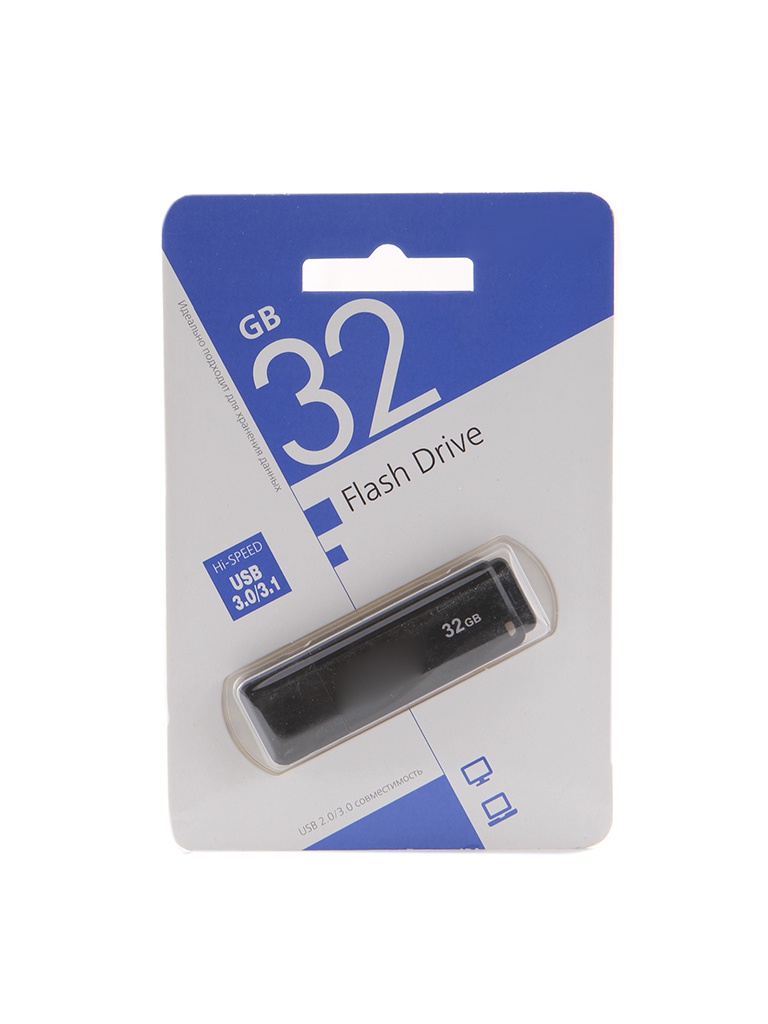 

USB Flash Drive 32Gb - SmartBuy LM05 USB 3.0 Black SB32GBLM-K3, LM05