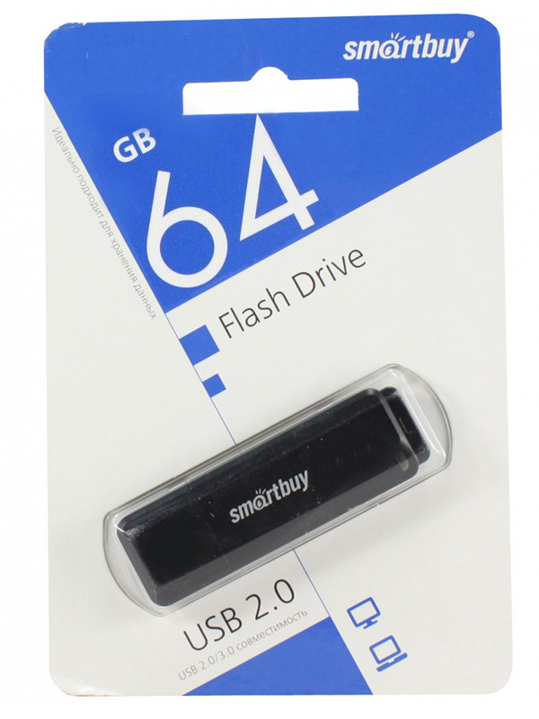 фото USB Flash Drive 64Gb - SmartBuy LM05 Black SB64GBLM-K