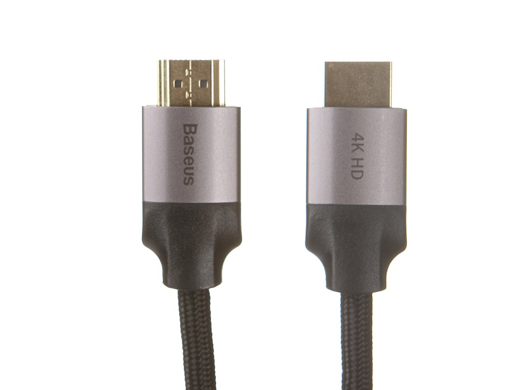 

Аксессуар Baseus Enjoyment Series HDMI Male - HDMI Male Adapter Cable 2m Dark Grey CAKSX-C0G, Enjoyment Series