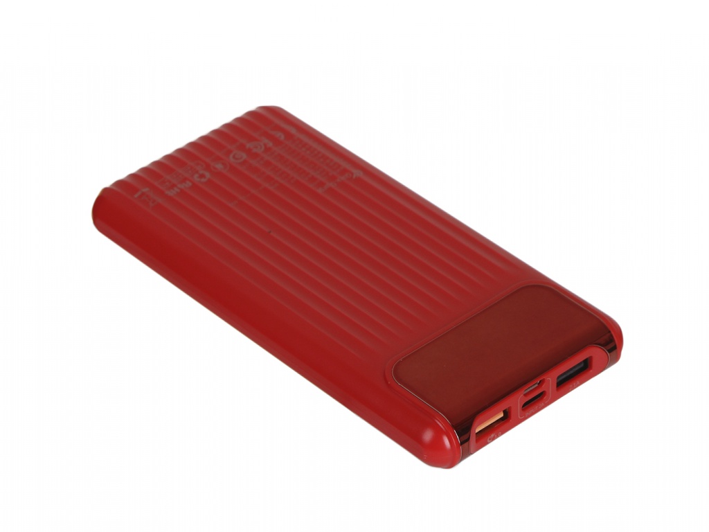 

Аккумулятор Baseus Thin Daul Input Digital Display Power Bank 10000mAh Red PPYZ-C09, Thin Daul Input Digital Display Power Bank