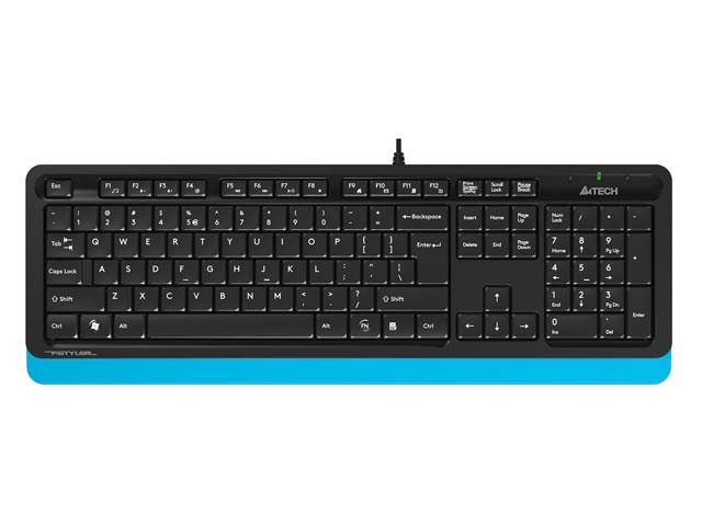 Клавиатура A4Tech Fstyler FK10 Black-Blue iblancod k84 84 клавишная трехрежимная механическая клавиатура bt5 0 2 4g проводное соединение pbt keycaps blue gateron red switches