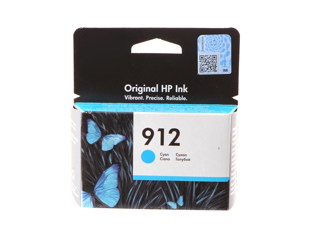 Картридж HP 912 Light Blue 3YL77AE для OfficeJet 8013/8025 струйное мфу hp officejet pro 8013 1kr70b